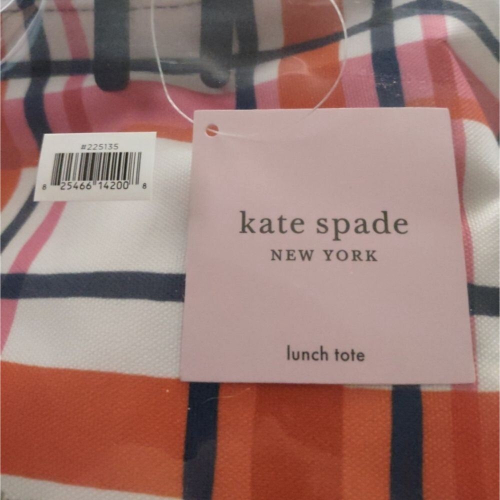 Brand New In Original Packaging kate spade™ Plaid Insulated Lunch Tote - Picture 3 of 8